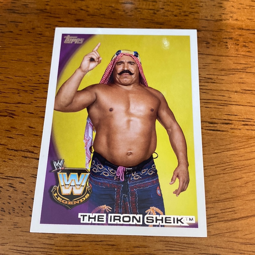 WWE The Iron Sheik Topps Card